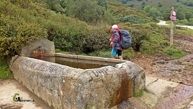 Fuente en el Camino Natural en Asturias