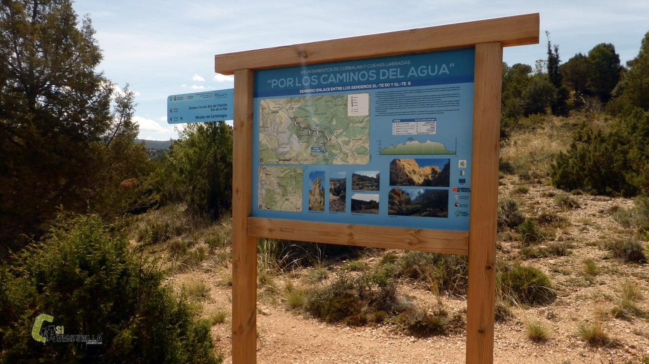 Panel Por los  Camino del Agua en Corbalan