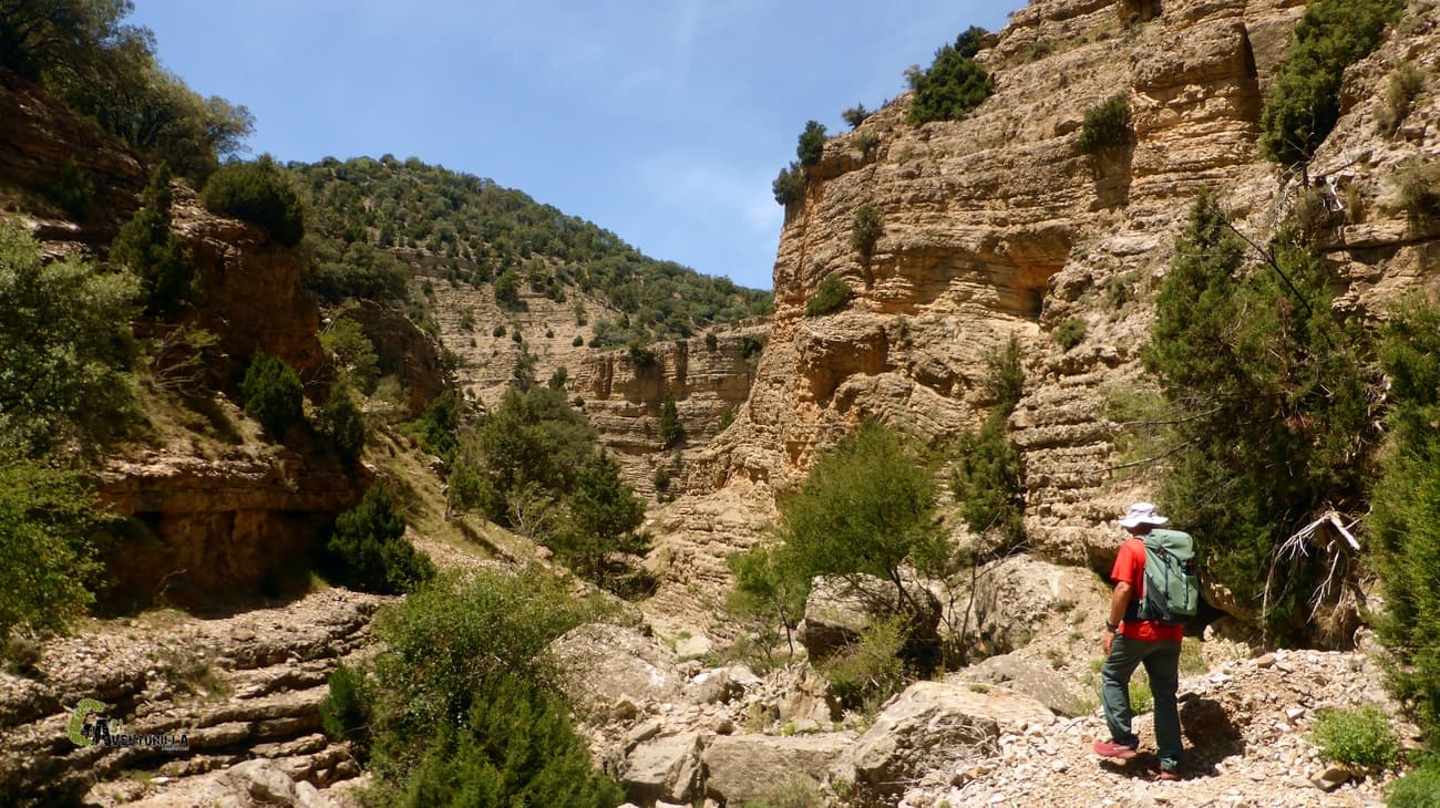 Dentro del barranco del Chorrillo