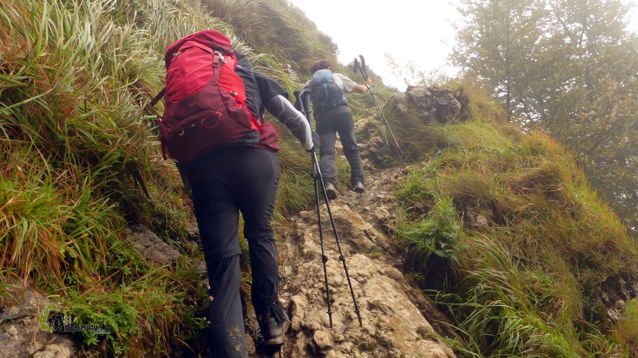 Saliendo del Paso de Atxuri
