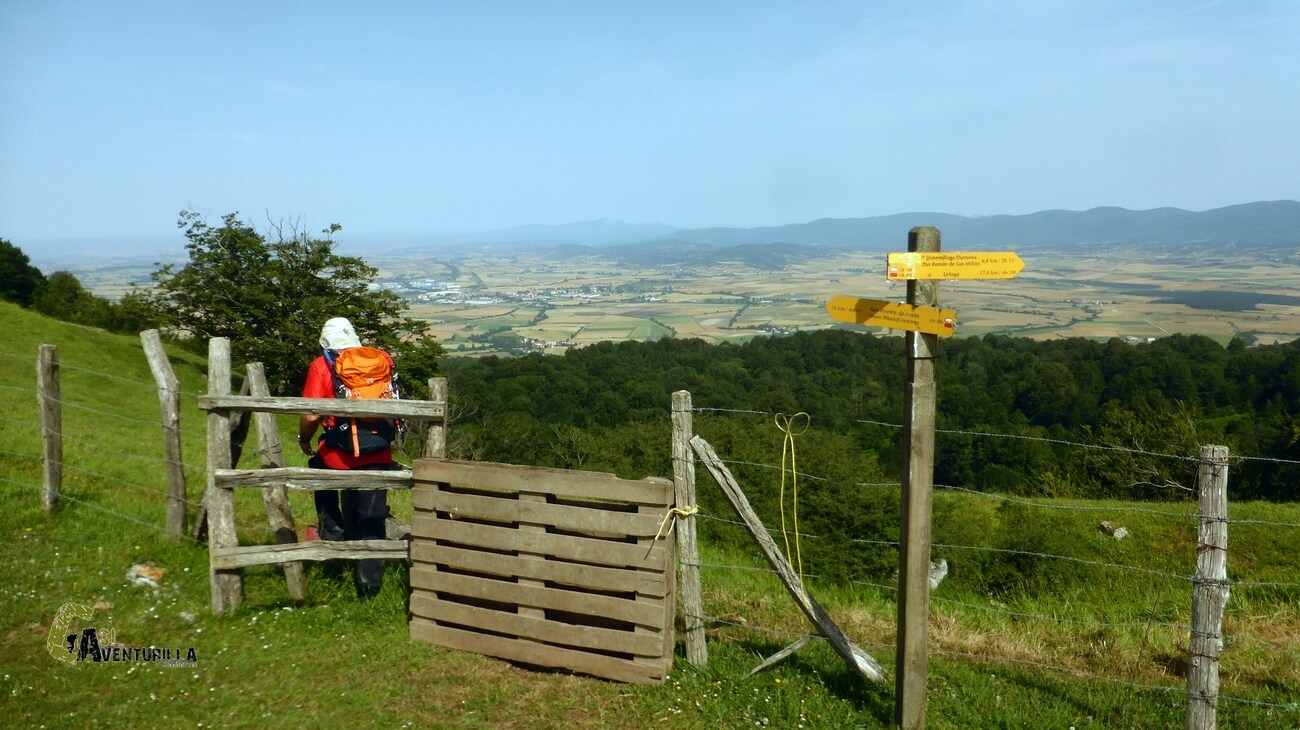 Valla en el Puerto de Munain