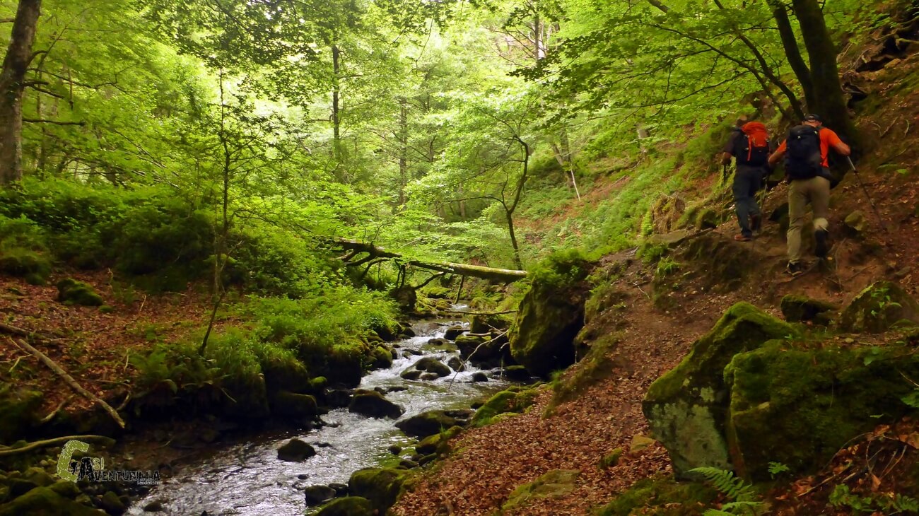 El rio Ziraunta en el Parque Natural  de Aizkorri-Aratz