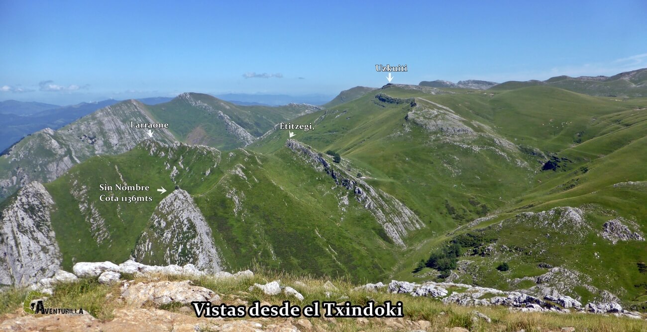 Vistas desde el pico Txindoki