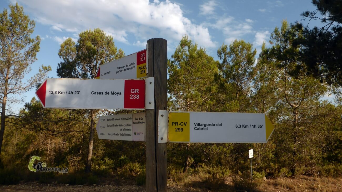 Paneles de dirección de senderismo
