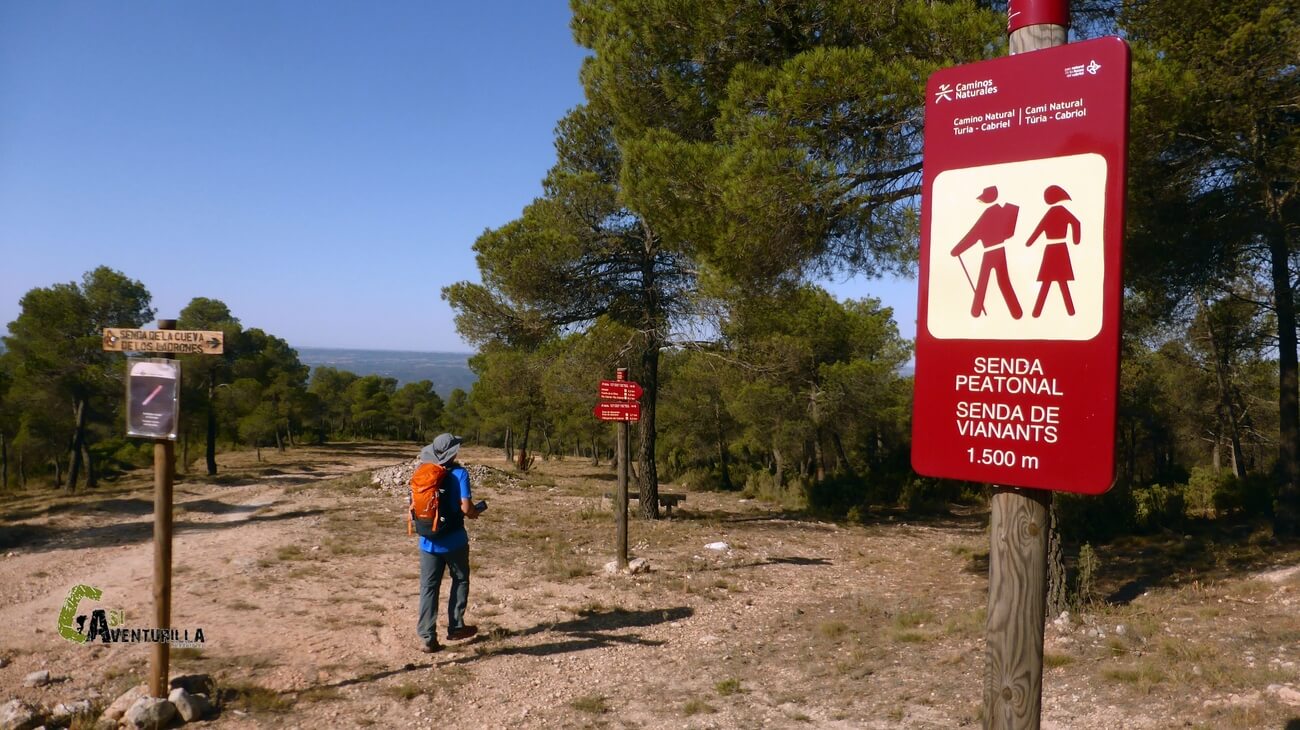 Cruce en el Camino Natural del Turia-Cabriel