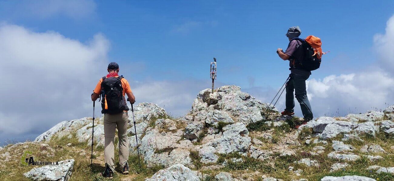 En el pico Elurzuloak 