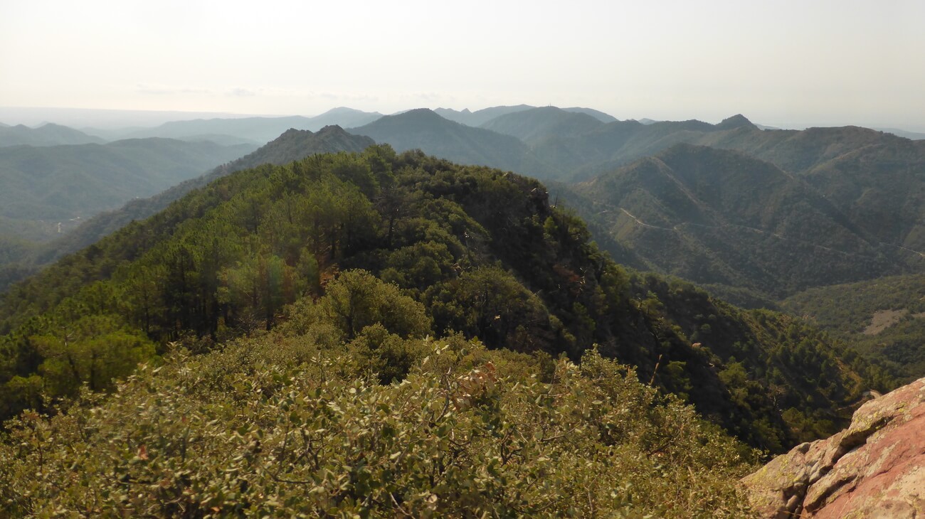 Vistas desde el pico Espadan