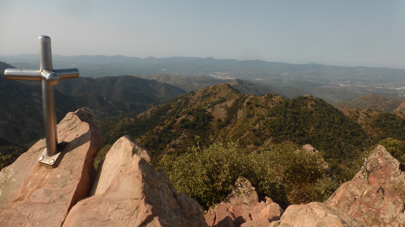 En la cima del pico Espadan