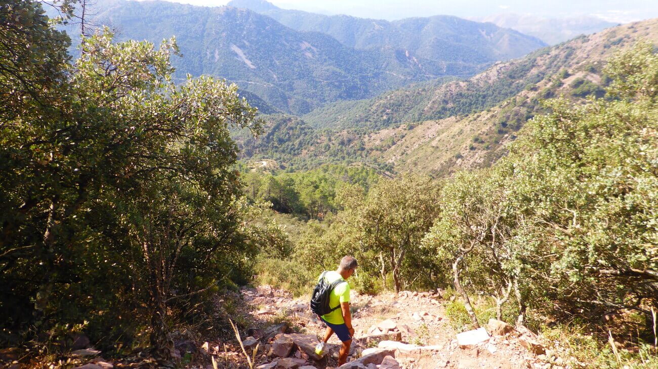 Descendiendo del pico Espadan