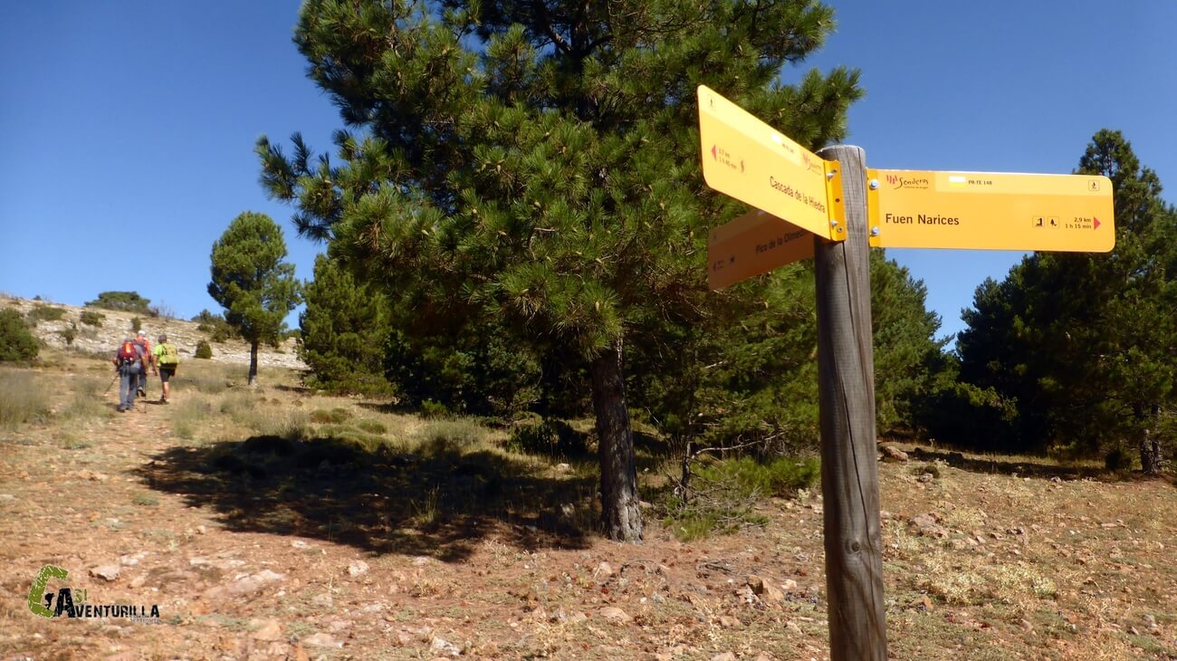 Desvio para subir al pico de la Olmedilla