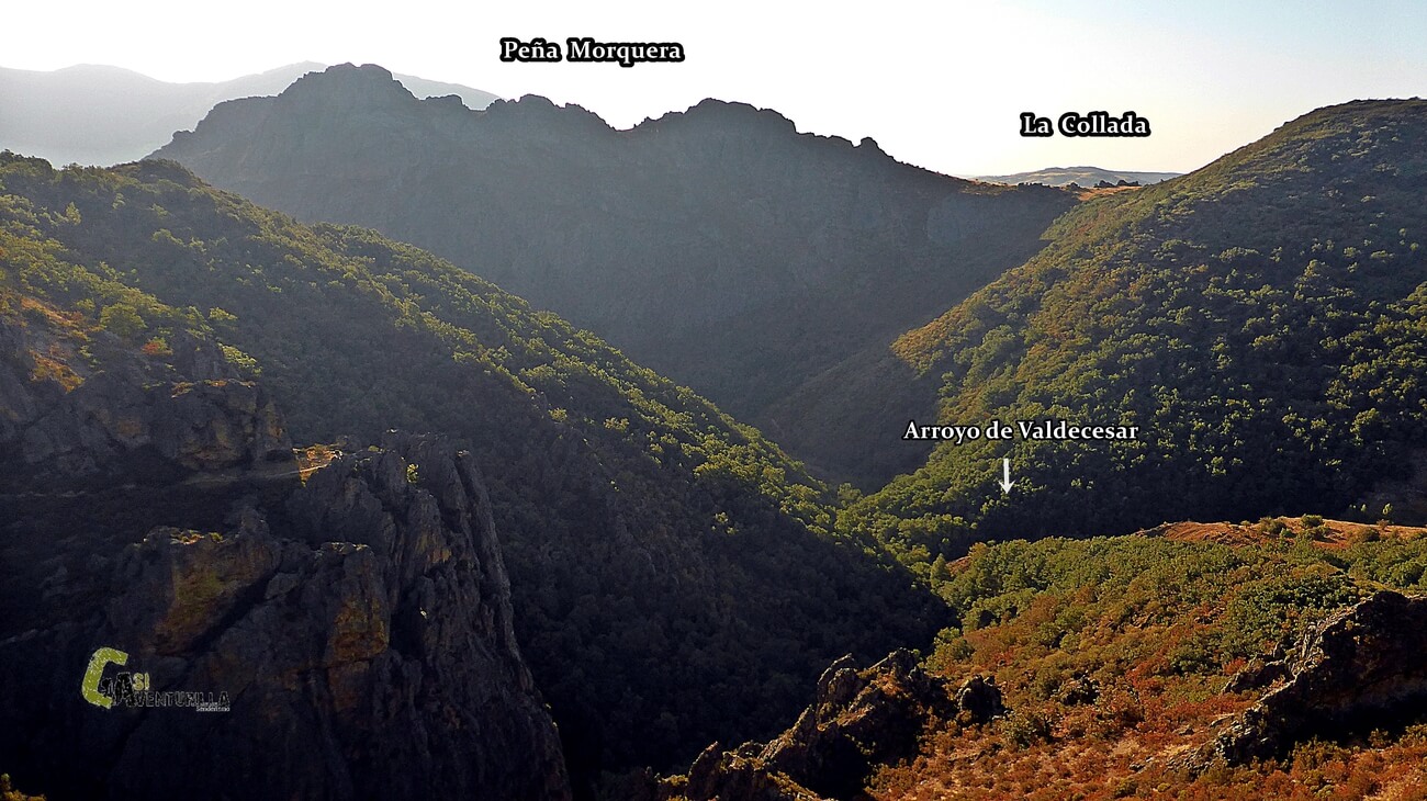 Vistas hacia la Peña Morquera