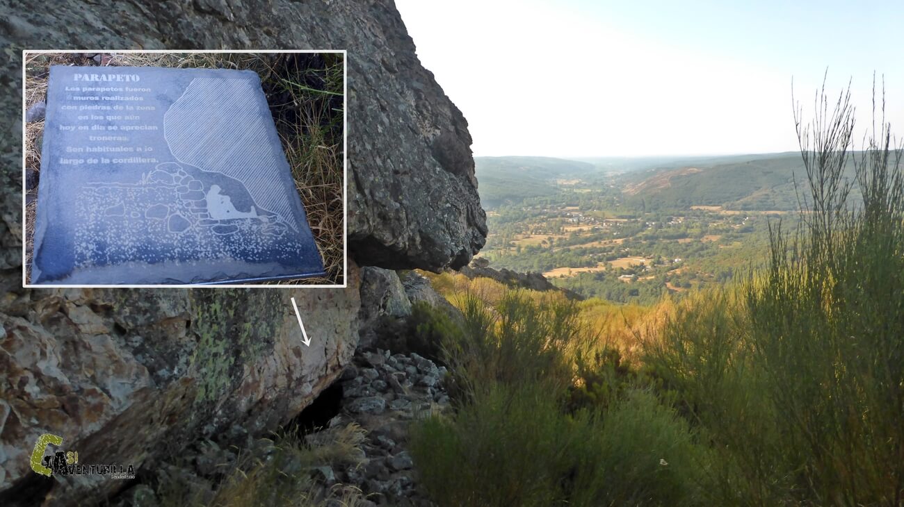 Trincheras en la Peña Morquera