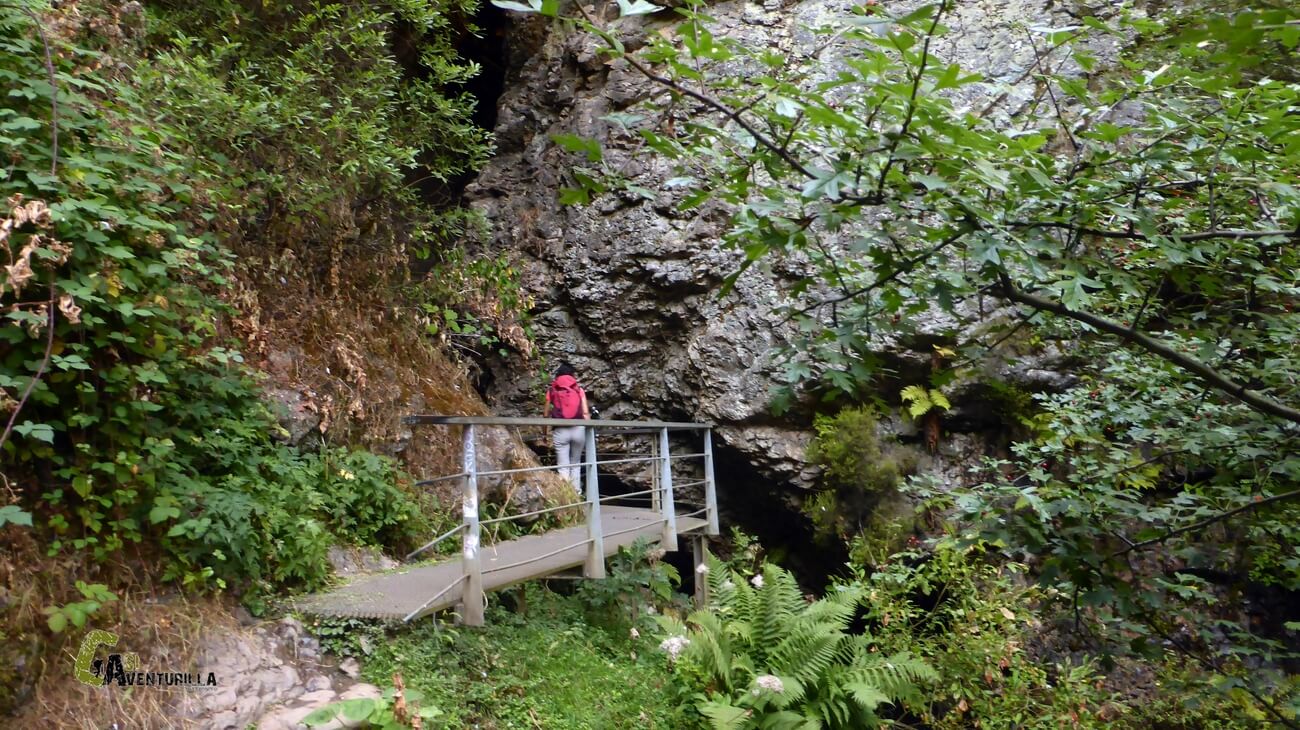 Pasarela antes de llegar a la cascada de Nocedo