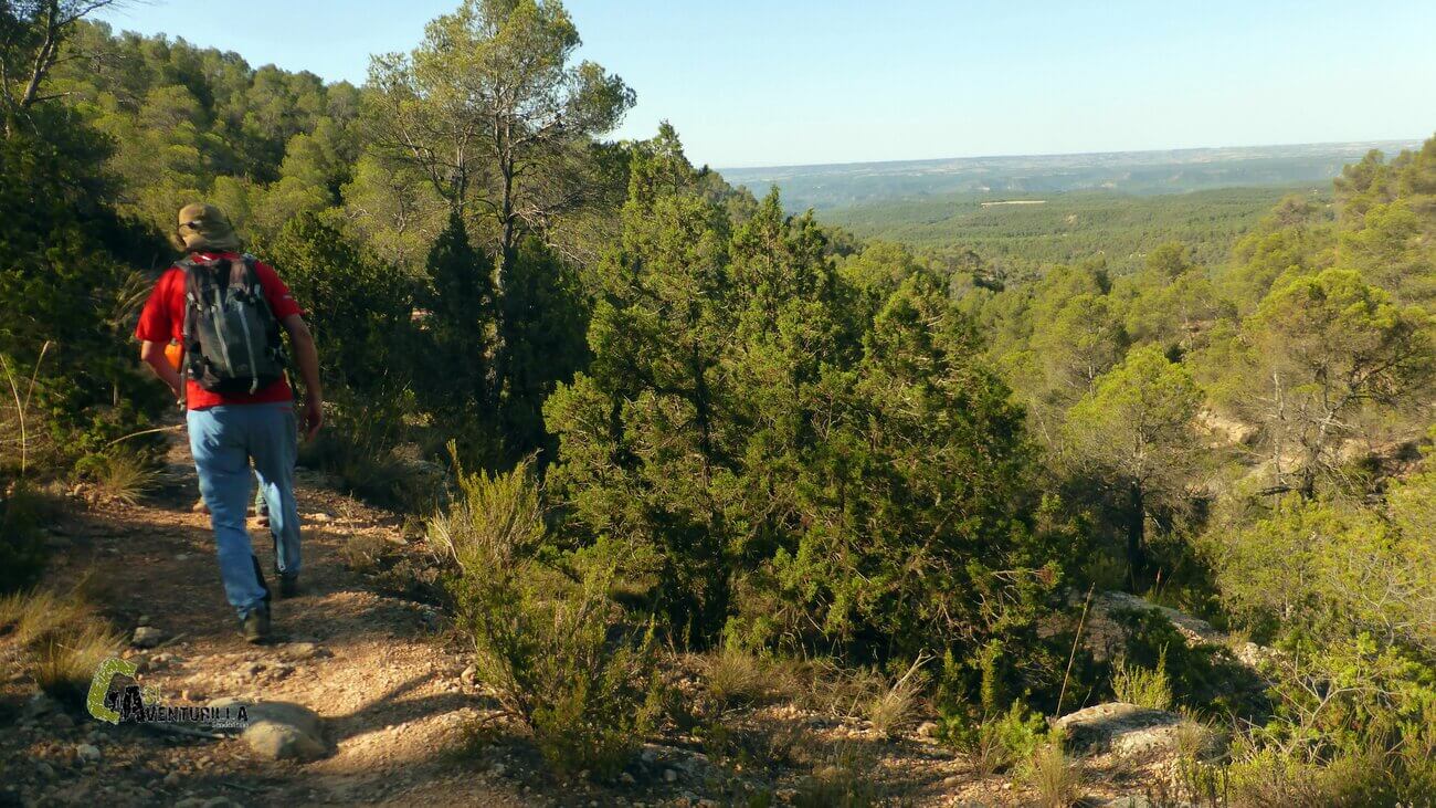 Bajando junto al barranco de los Ladrones