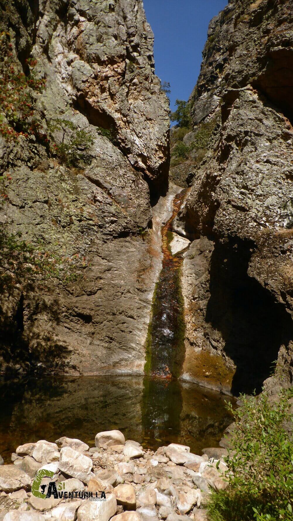 Pozo Burbuliegas con poca agua