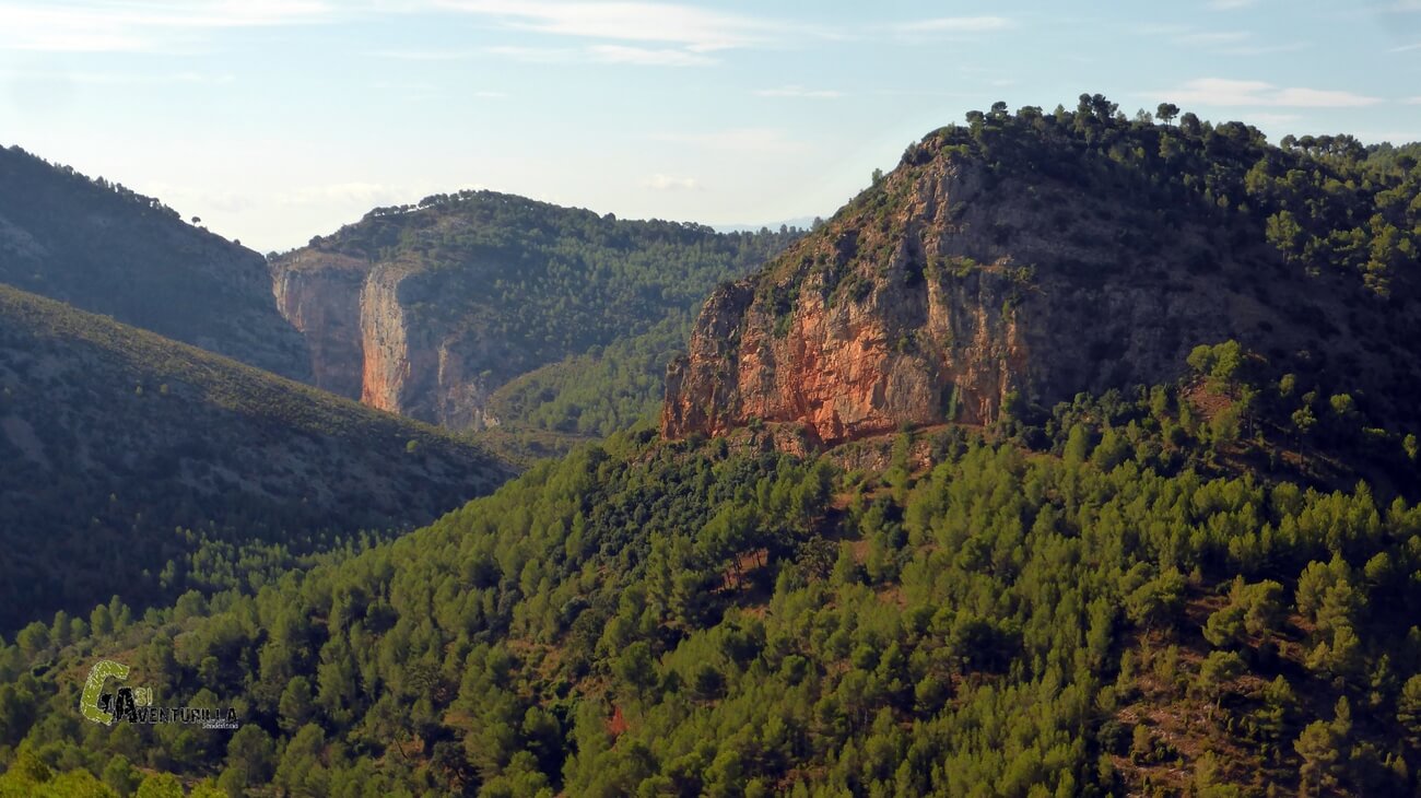 Vista hacia el barranco del Salt del Cavall