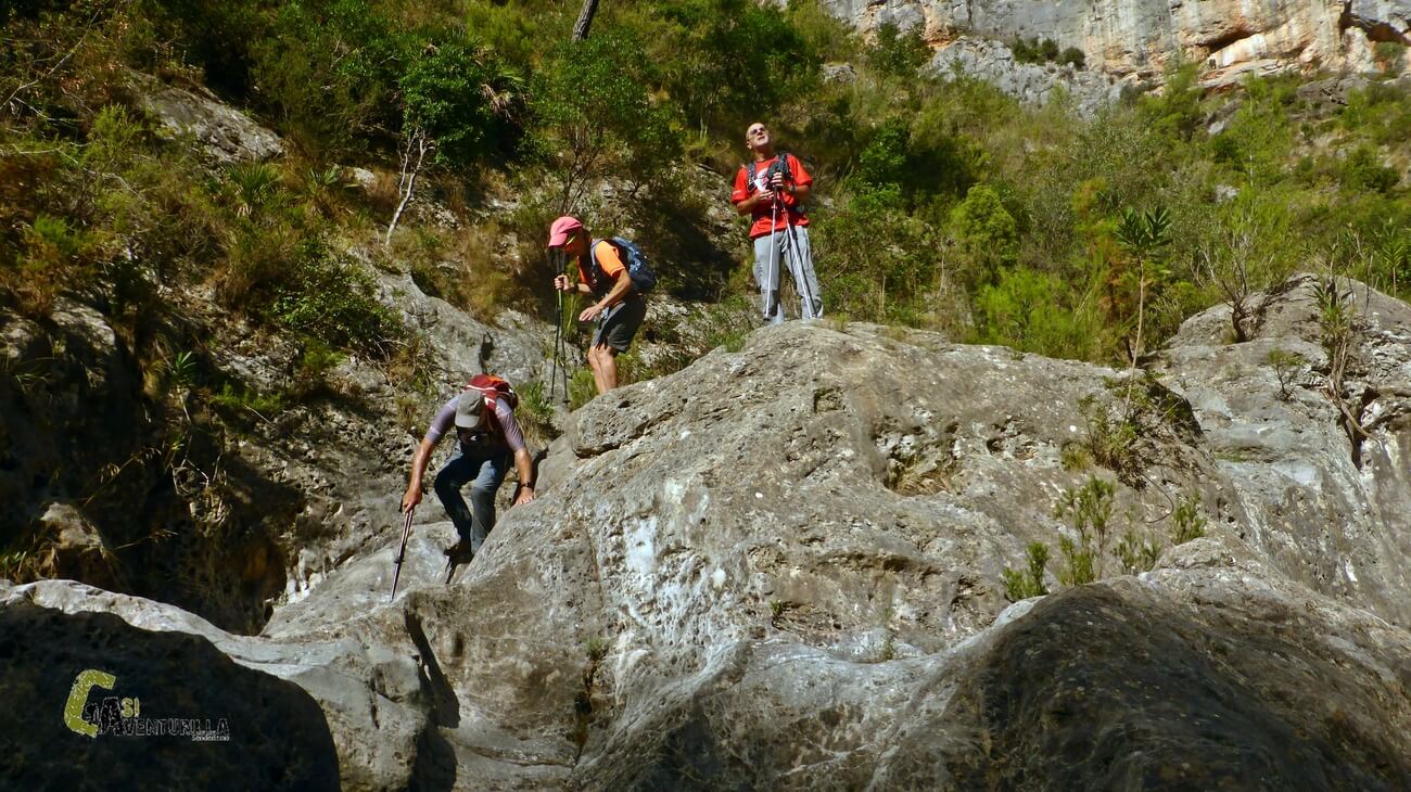 Por el barranco del Salt del Cavall