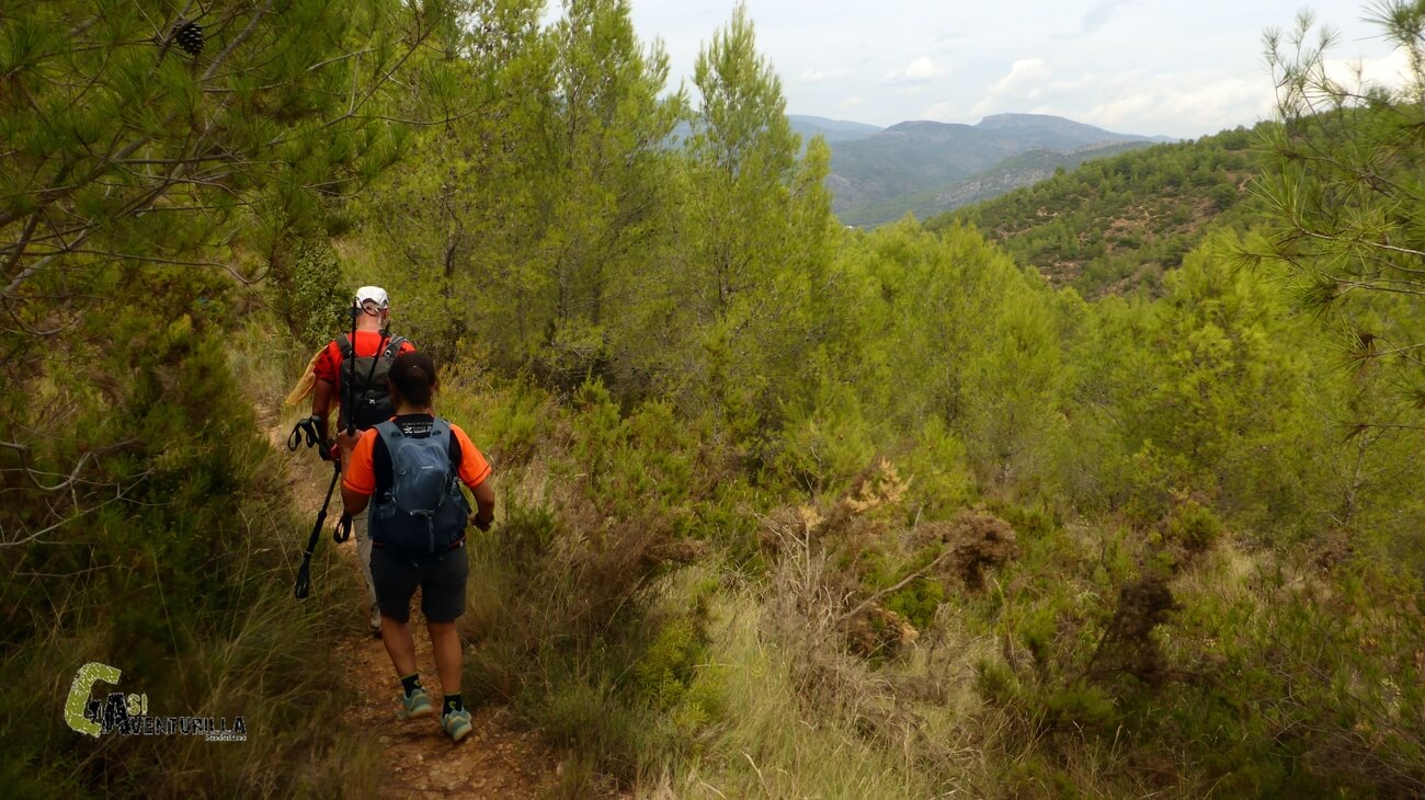 Bajando por el sendero
