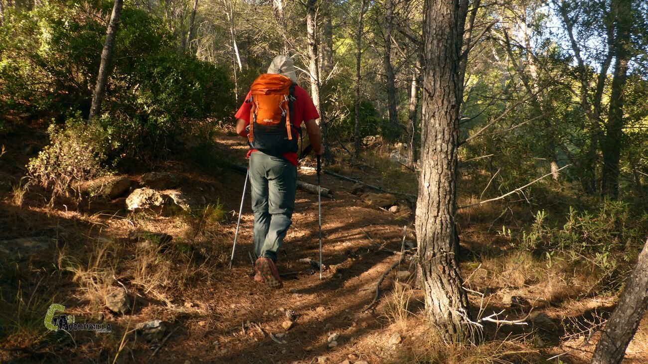 Sendero poco definido en la Calderona