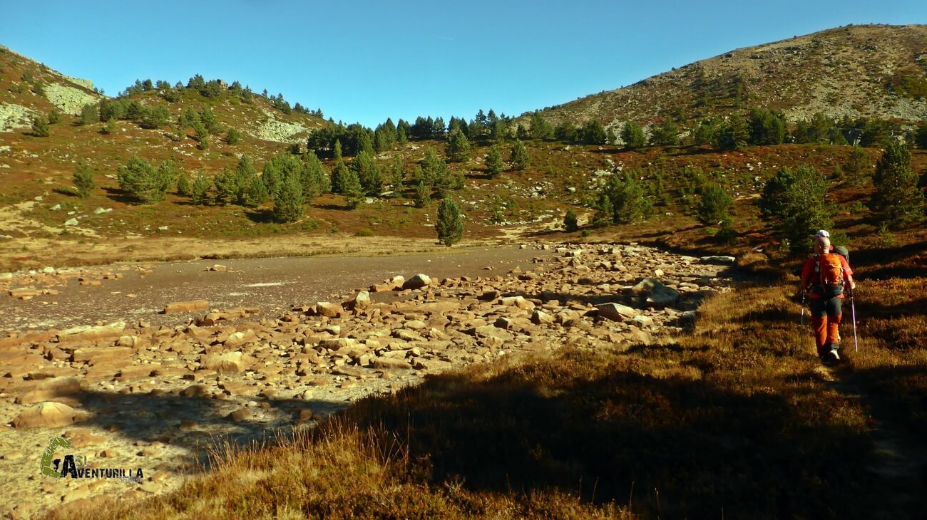 Junto a la laguna de la Culebra en la sierra de Urbion