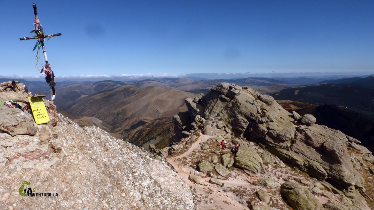 En la cumbre del pico Urbion