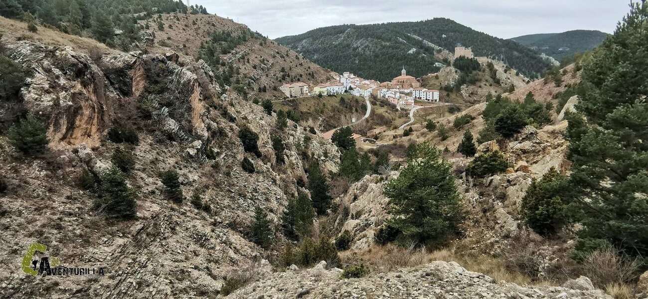 Terminando de recorrer el PR-TE 8 hacia Alcala de la Selva