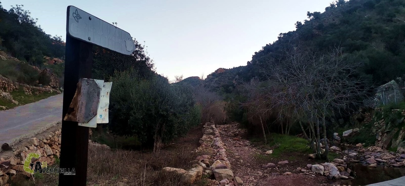 hacia el interior del barranco de Castro