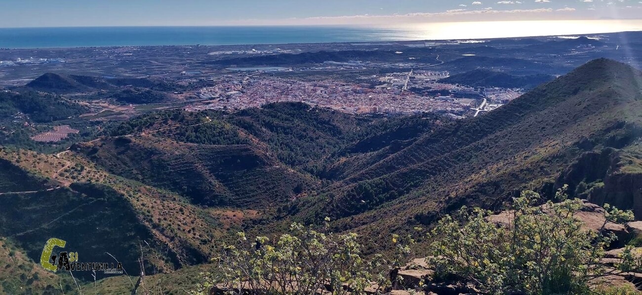 Panorámica hacia el mar desde la Penya Migdia