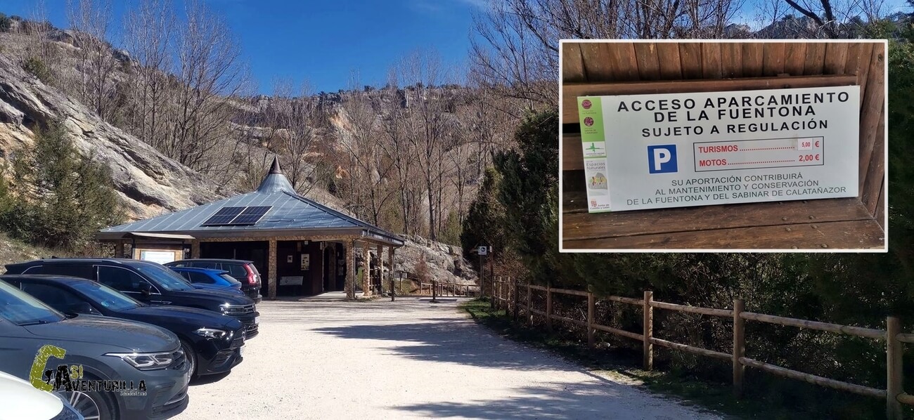 Parking para visitar la Fuentona de Muriel