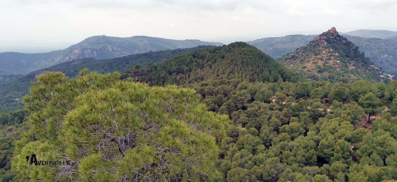 Vistas al castillo del Real desde el mirador de la Crebantada