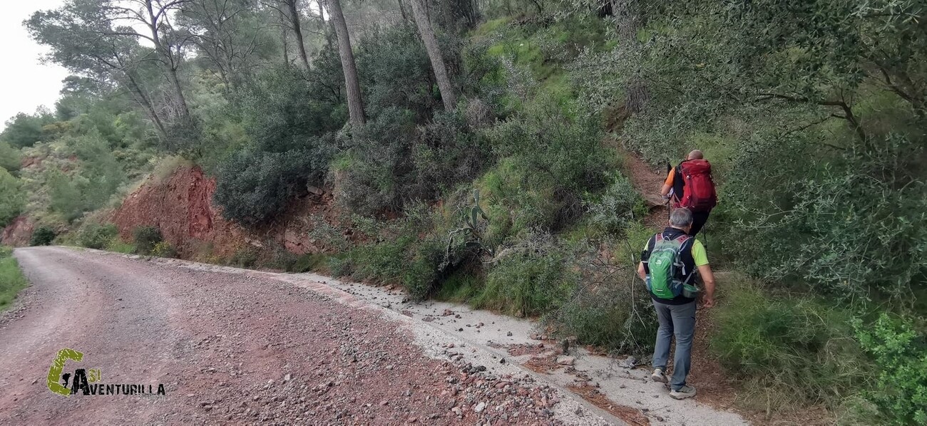 Comienzo a subir por el sendero
