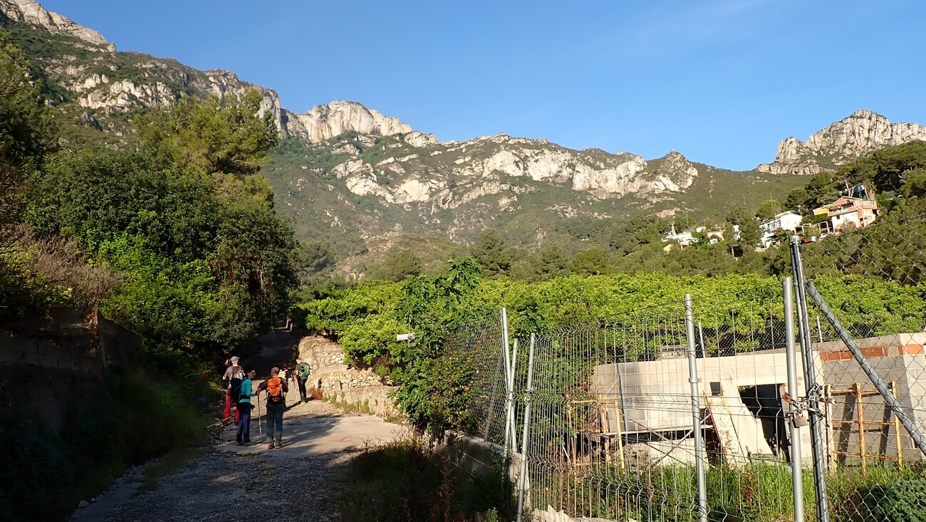 Vertiente este de la sierra de Corbera