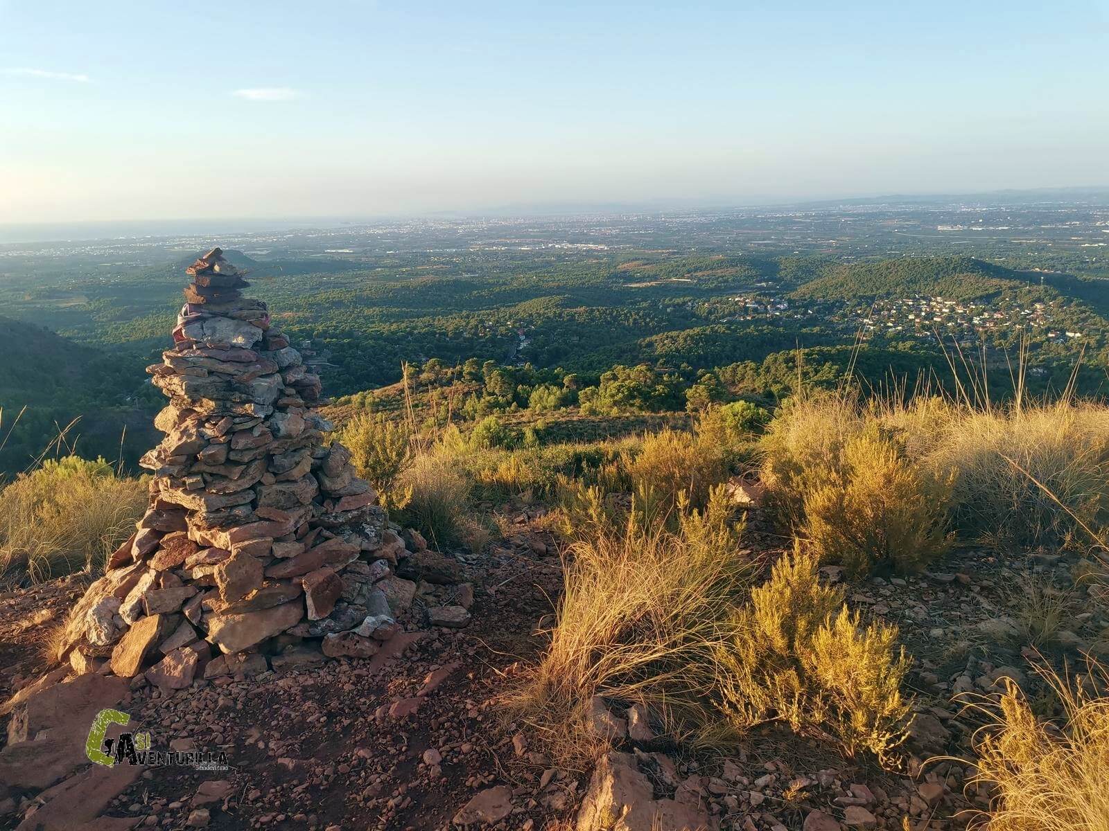 Vistas del golfo de Valencia desde el Puntal de Mateu