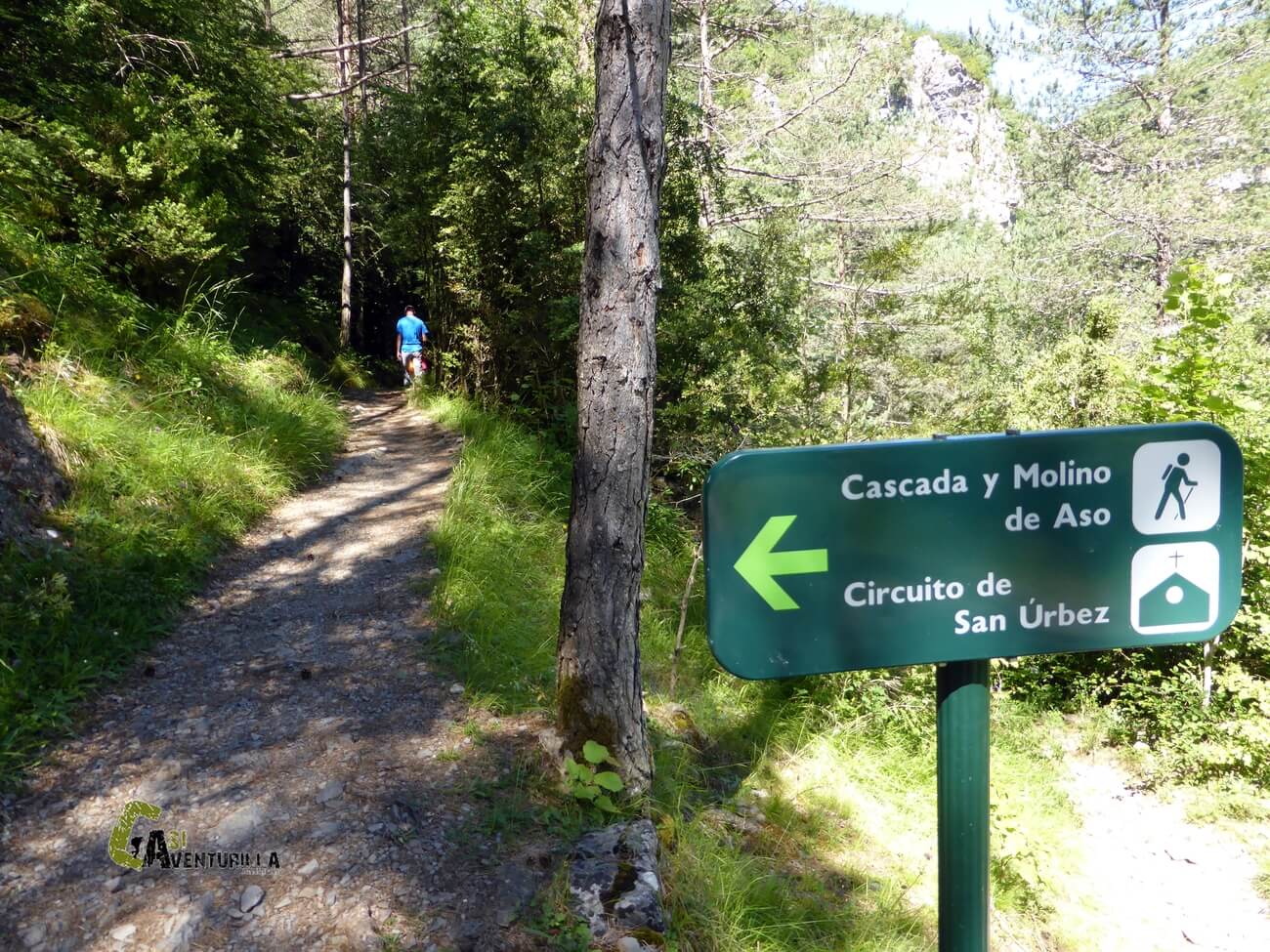 Nos desviamos hacia la cascada de Aso
