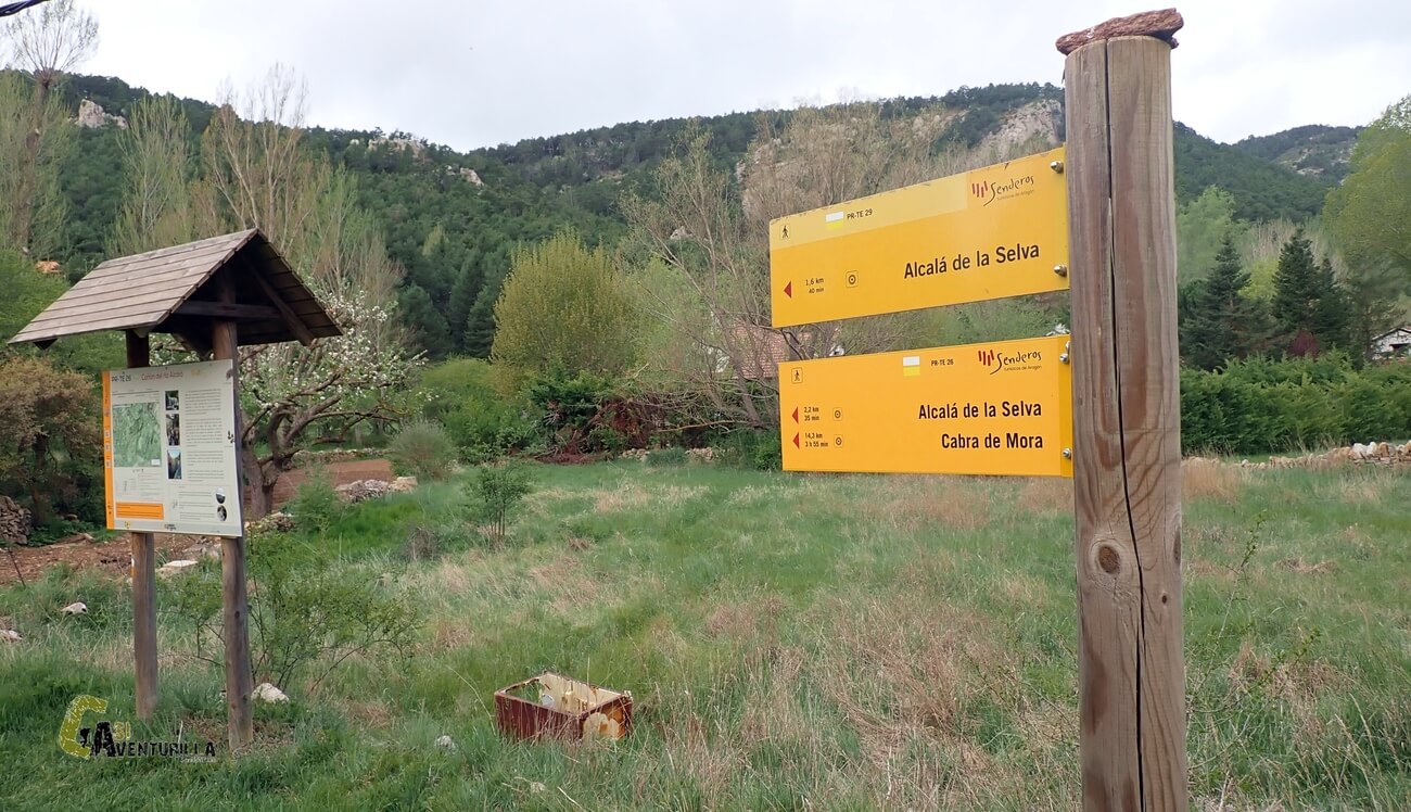 Panel del PR-TE 26. Cañon del rio Alcala