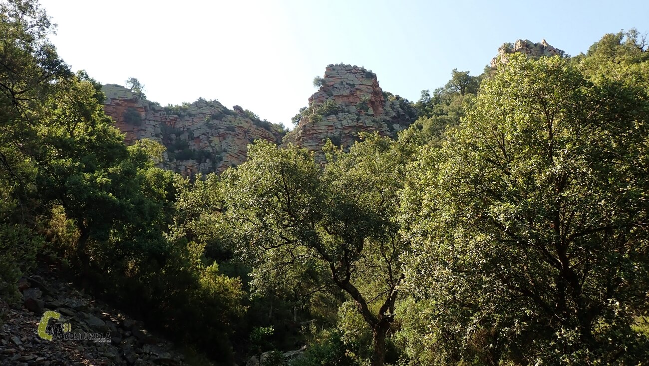 Dentro del barranco de ajuez