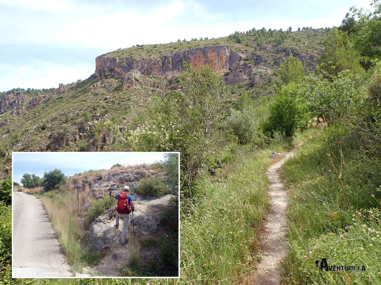 Sendero hacia el barranco de la Encantada