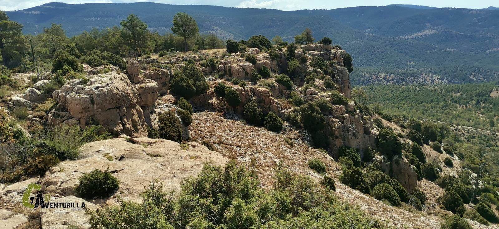 En la cima de la Atalaya de Mora de Rubielos