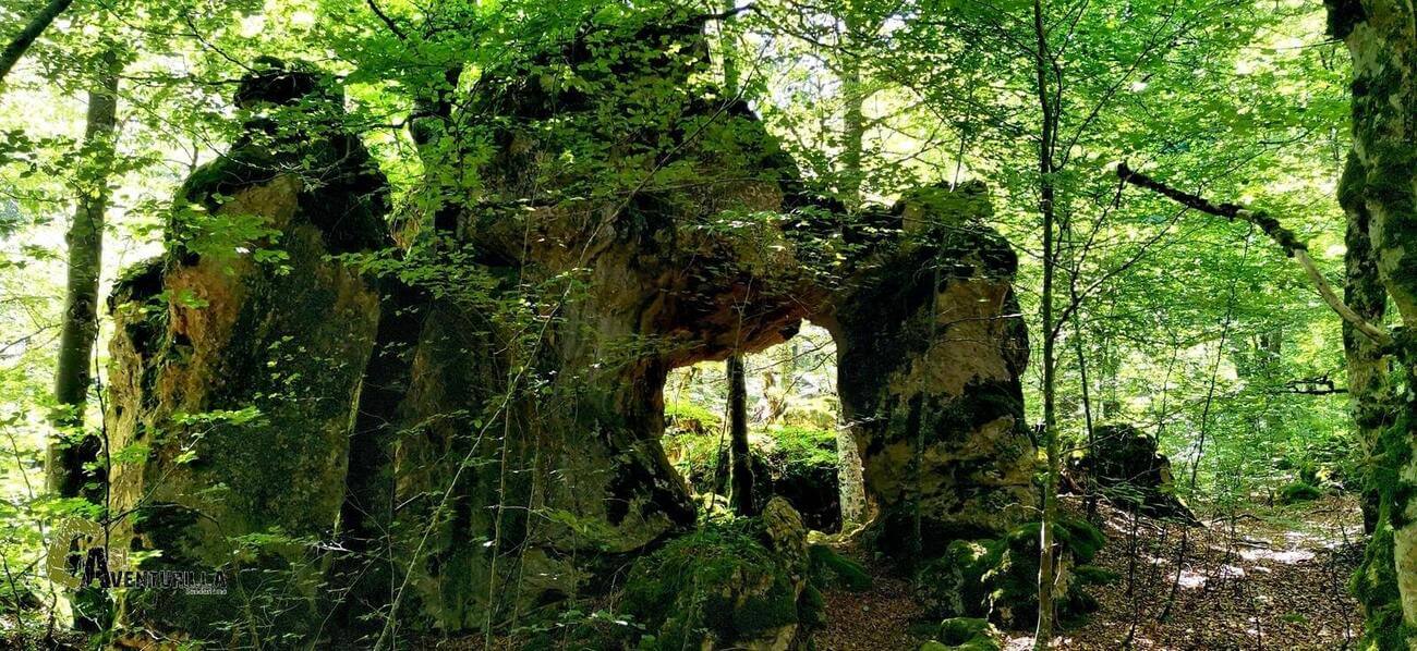 Arco de pierda en el bosque Encantado de Artea