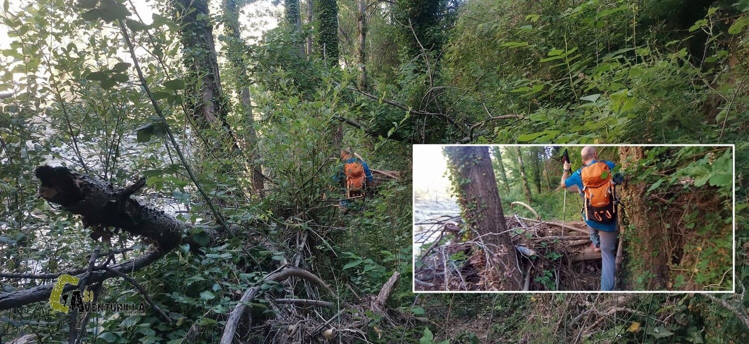 Sendero junto al rio Mijares