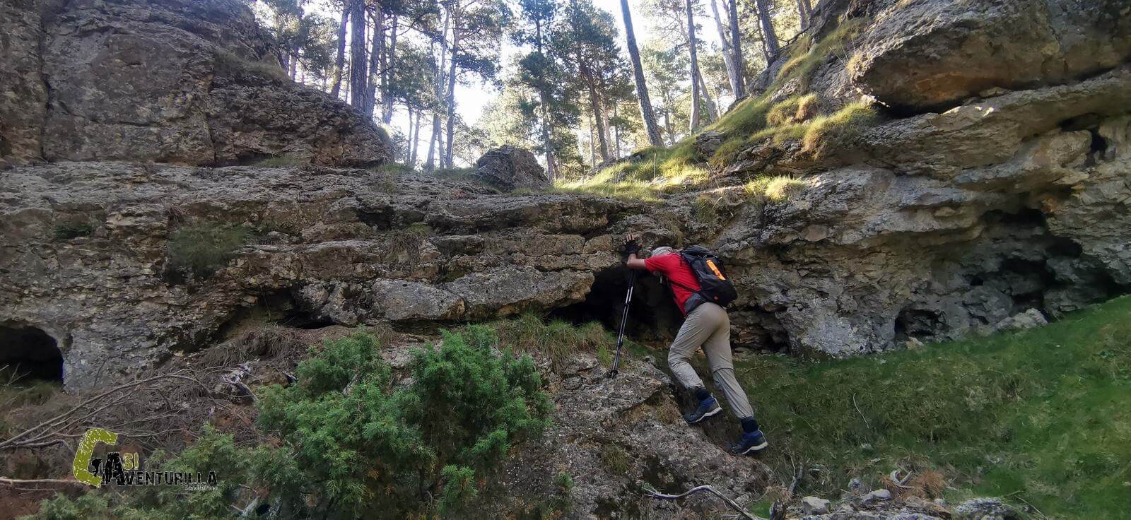 Trepando el la roca