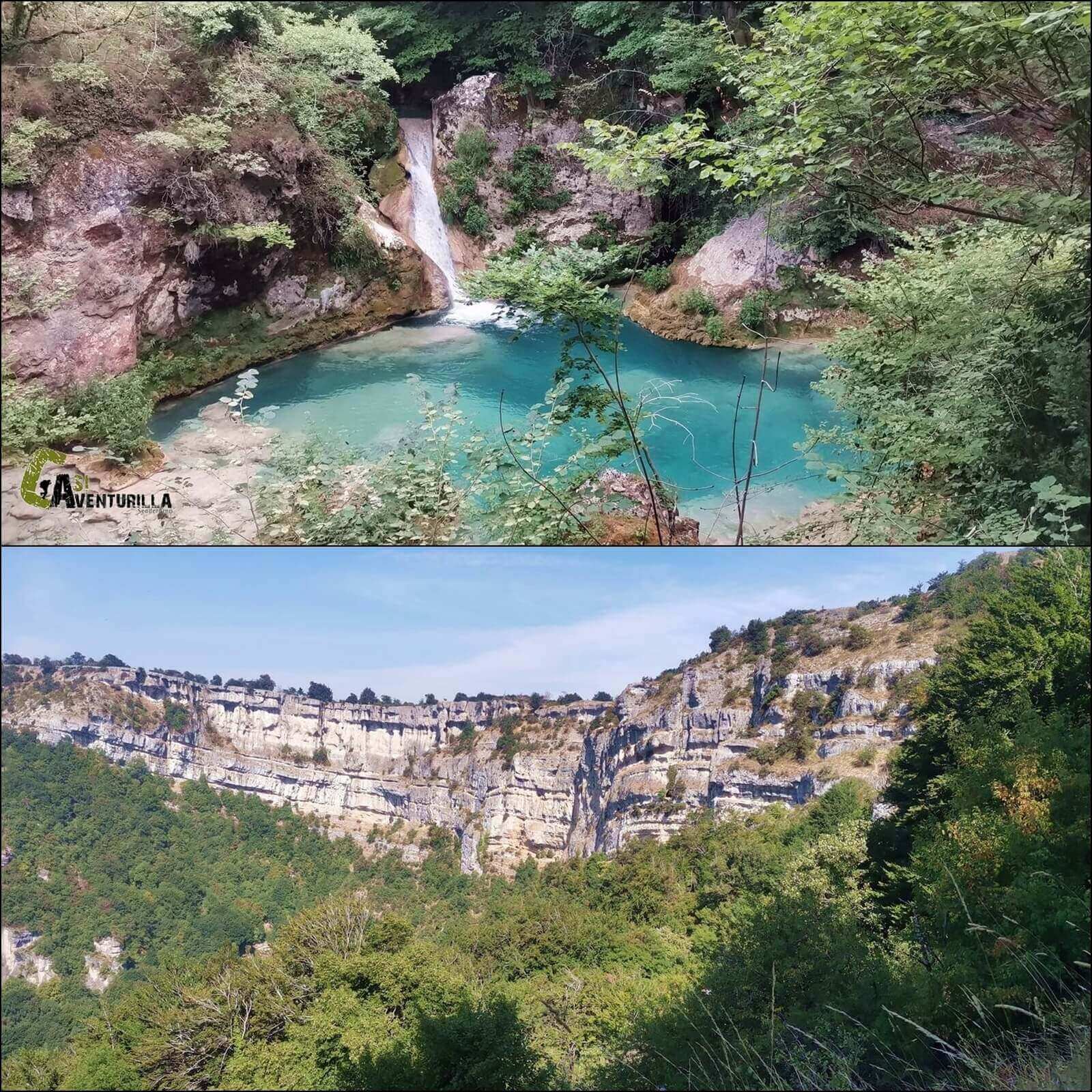 Nacedero del rio Urederra y Balcon de Pilatos en Navarra