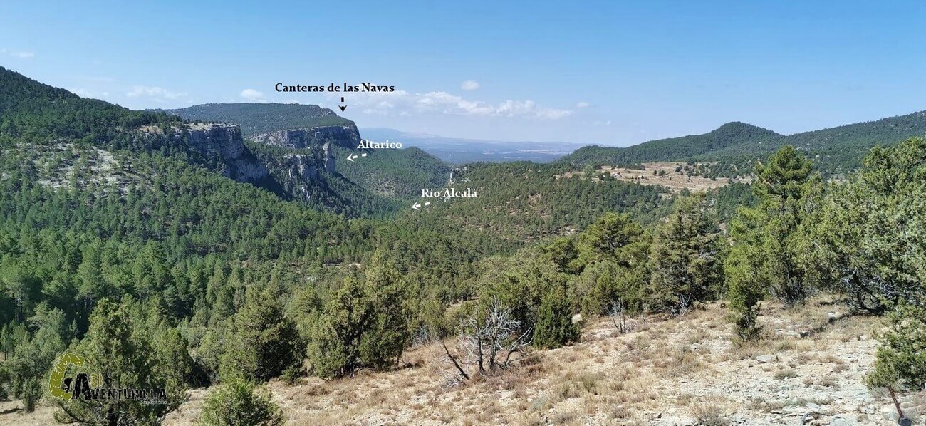 Zona de las Navas Altas, río Alcalá y el Altarico