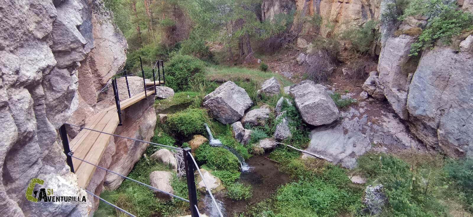 Pasarelas del PR-TE 26 Cañon del rio Alcala