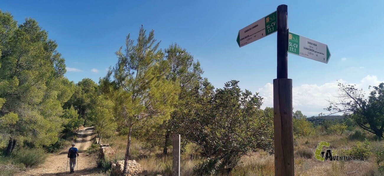 Sendero señalizado en Sumacarcer