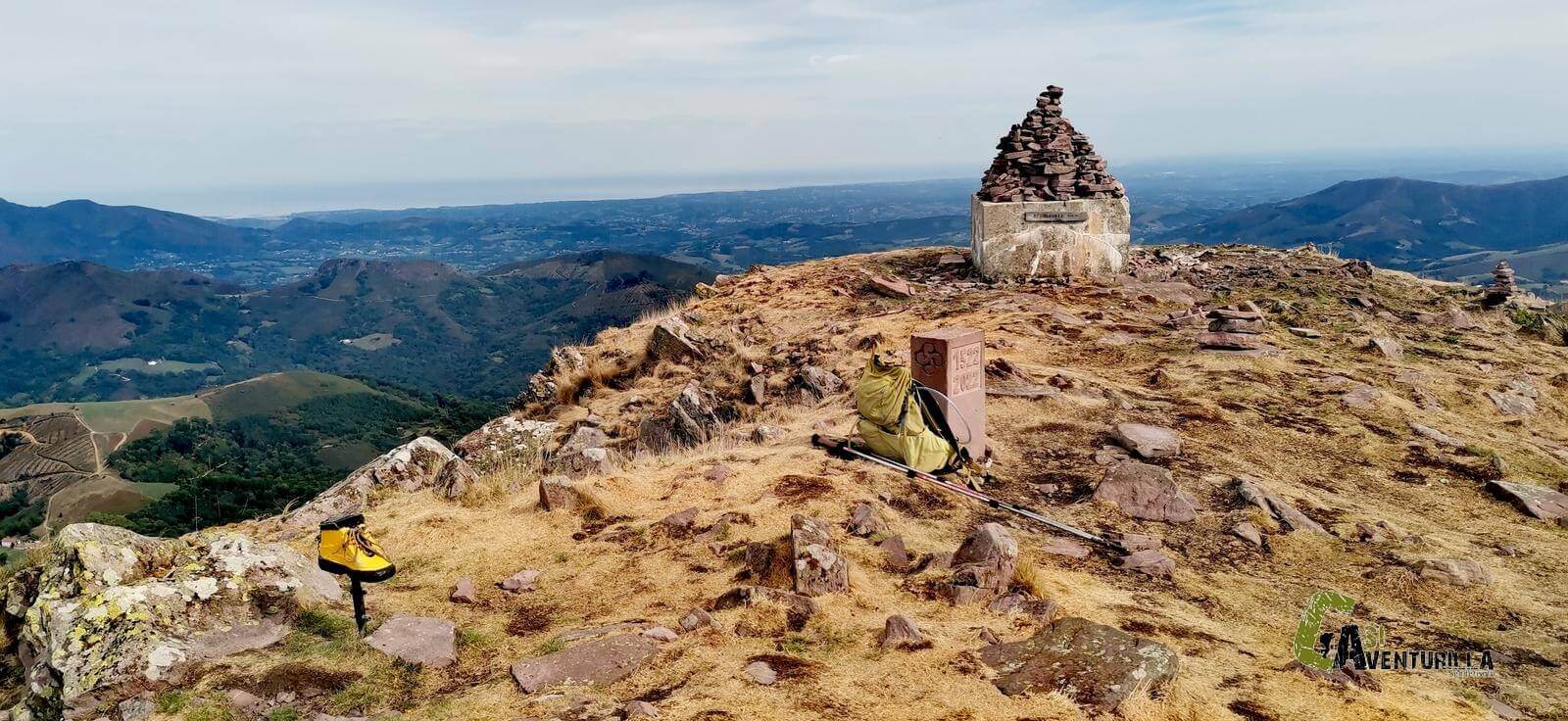 Pico Alkurruntz en el valle de Baztan