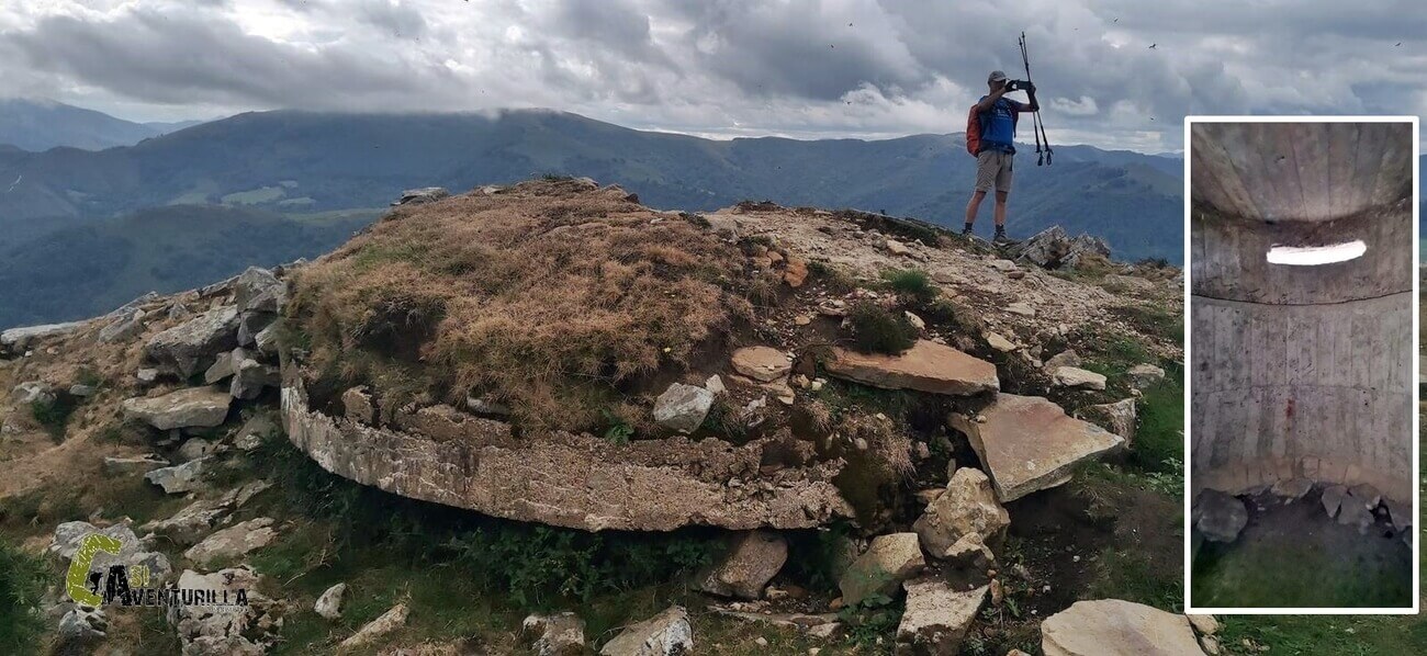 Bunker en el pico Mendibil