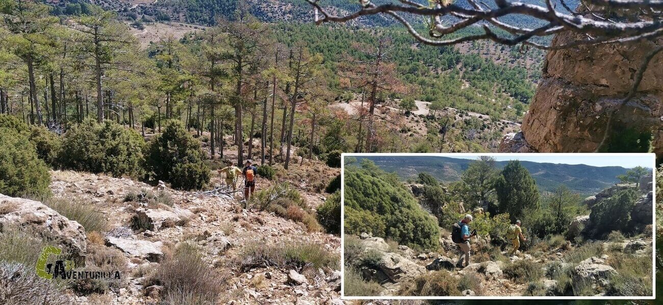 Canal de bajada desde la Atalaya