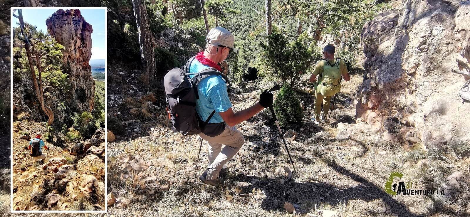 Canal de bajada junto al Gran Frailon