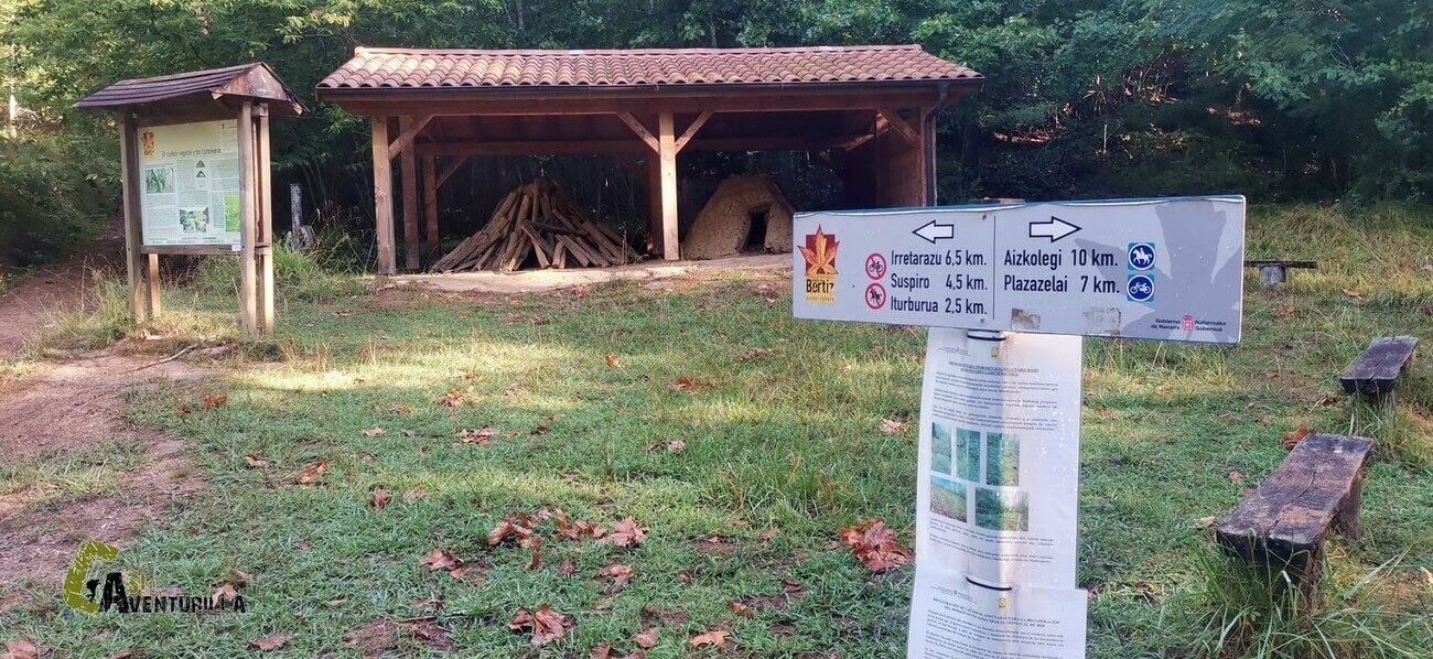 carbonera en el Señorio de Bertiz